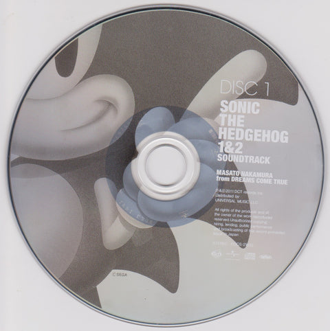 Sonic The Hedgehog 1&2 Soundtrack CD