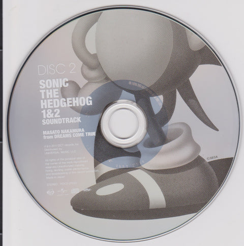 Sonic The Hedgehog 1&2 Soundtrack CD